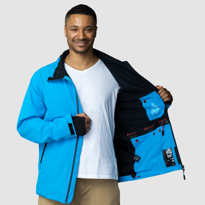 Adventure 2.0 Light Blue Hooded Windbreaker