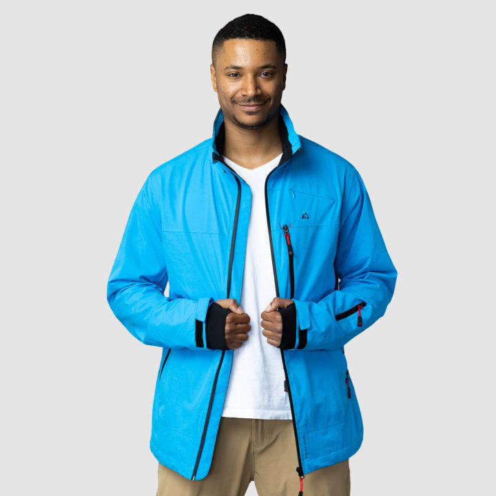 Adventure 2.0 Light Blue Hooded Windbreaker