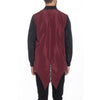 Burgundy Fishtail Bomber Jacket