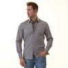 Black Checkered Slim Fit Designer Shirt