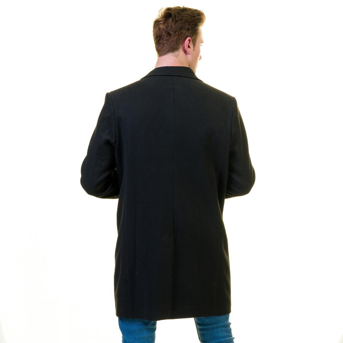 Black EuroLux Wool Jacket - Tailored Fit