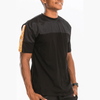 Black Reflective Mesh Tee