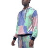 Blue Pink Tie Dye Hoodie