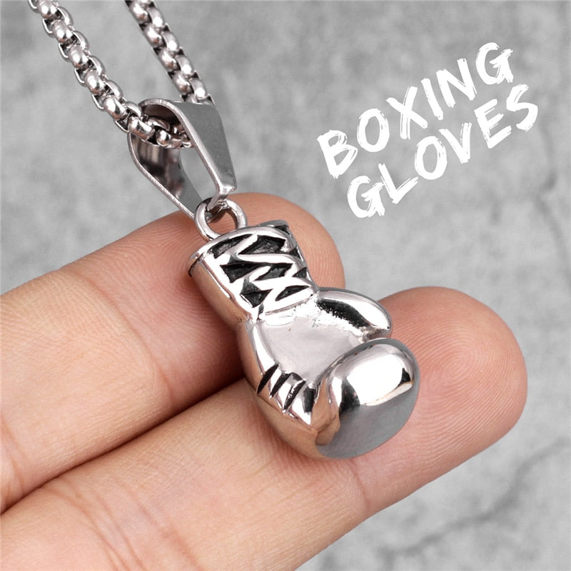 Boxing Glove Pendant Necklace