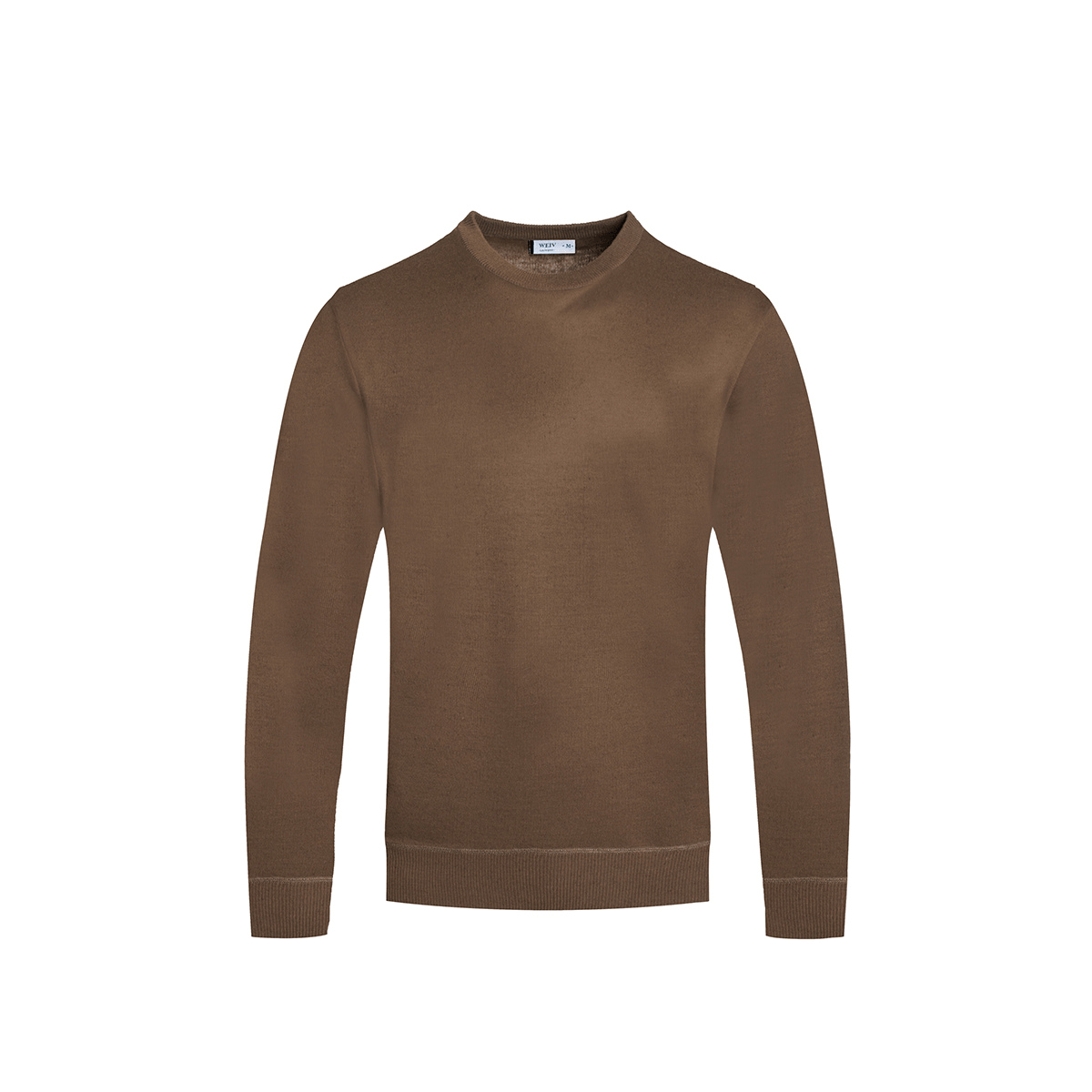 Camel Round Neck Knit Sweater