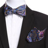 Colorful Paisley Silk Bow Tie for Men