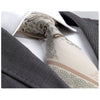 Cream Paisley Jacquard Necktie for Men - Gift Boxed