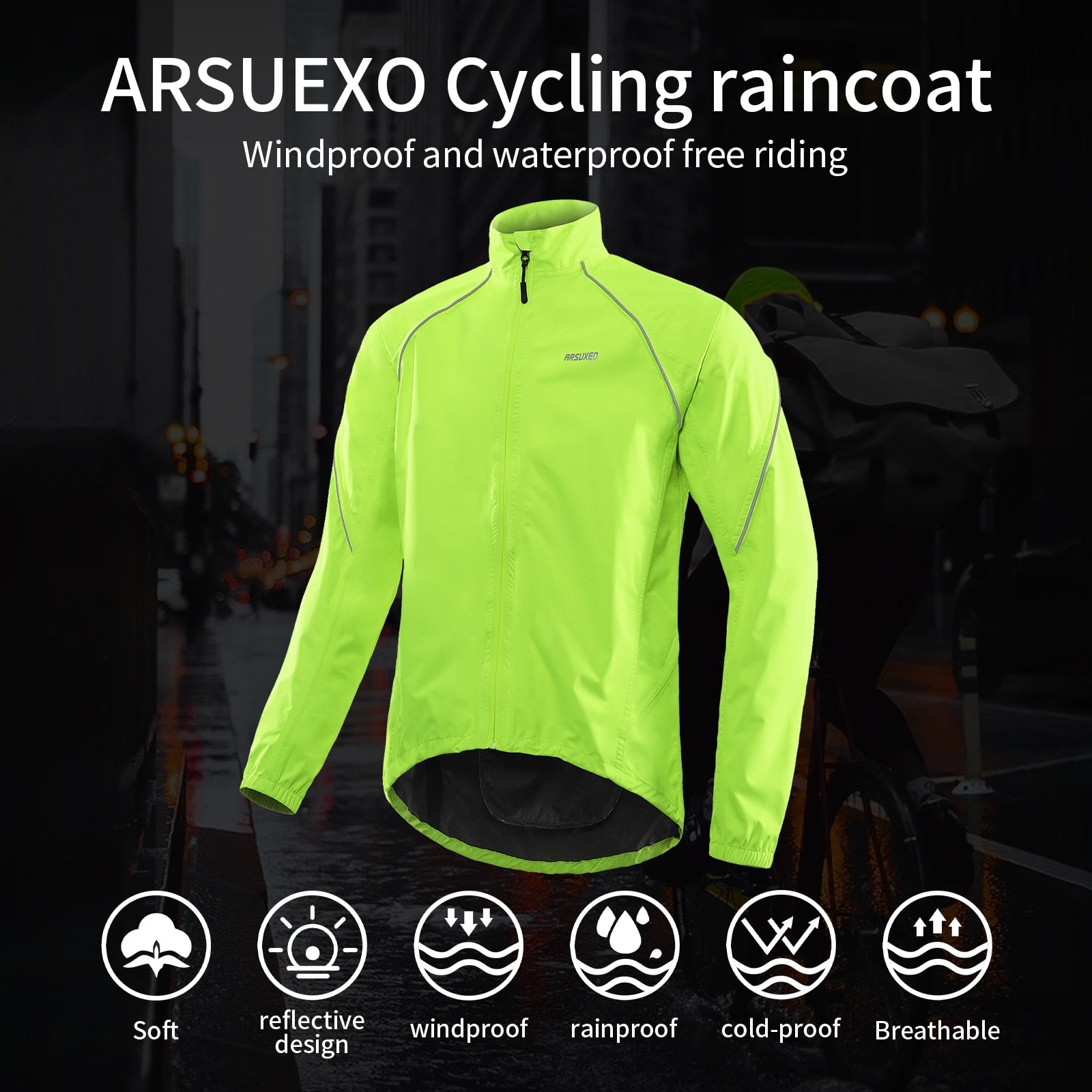 Cycling Waterproof Windbreaker