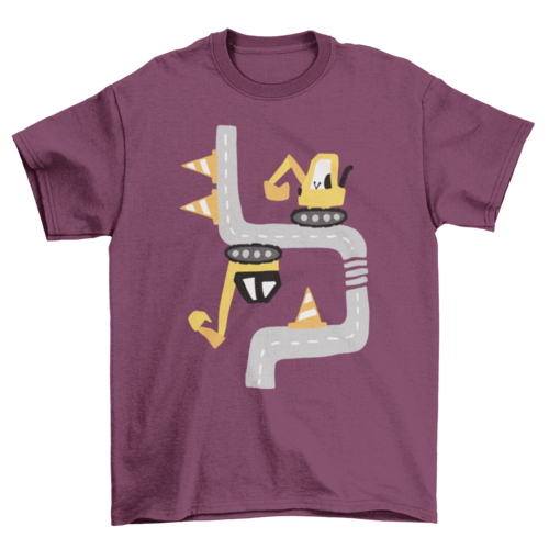 Excavator Cartoon Tee