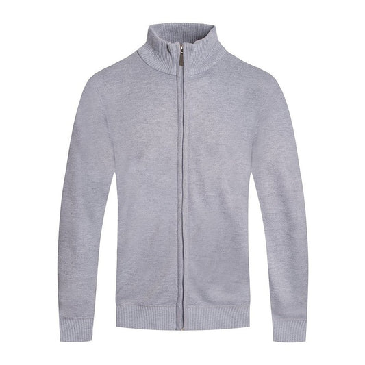 Grey Full Zip Sweater