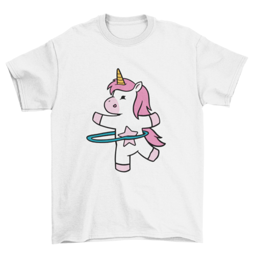 Hula Hoop Unicorn Tee