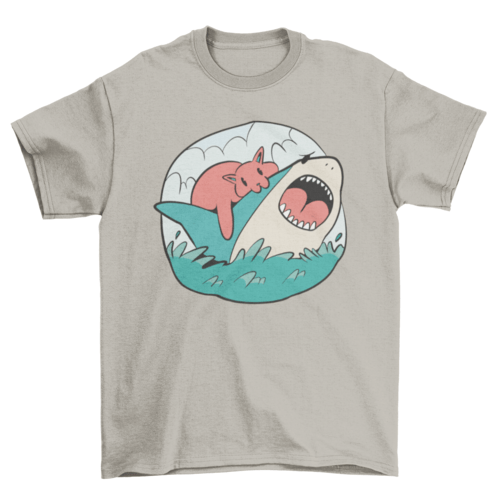 Kitten & Shark Tee