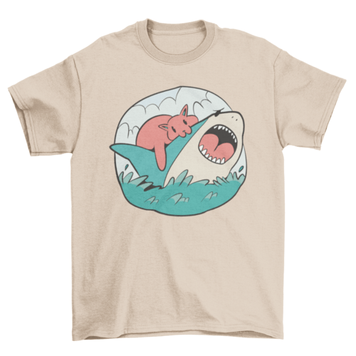 Kitten & Shark Tee