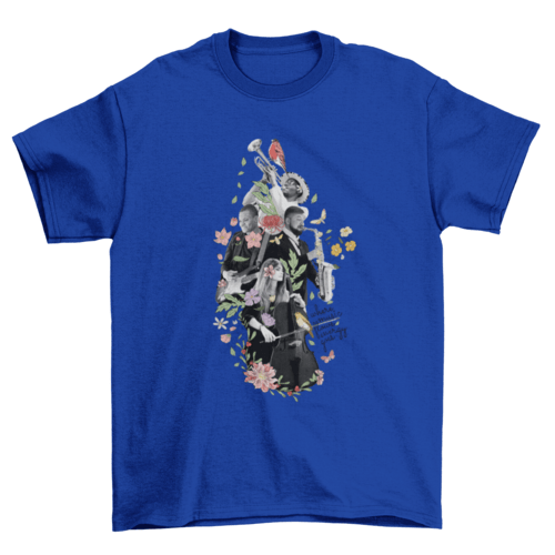 Musical Floral Instrument Tee