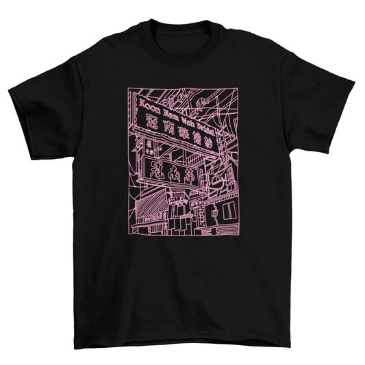 Neon Line Art Tokyo Tee