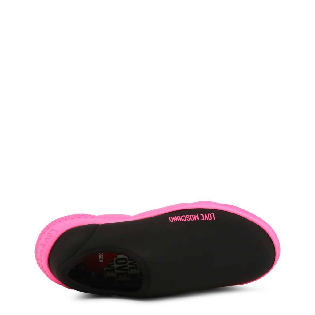 Neon Pink Slip-Ons