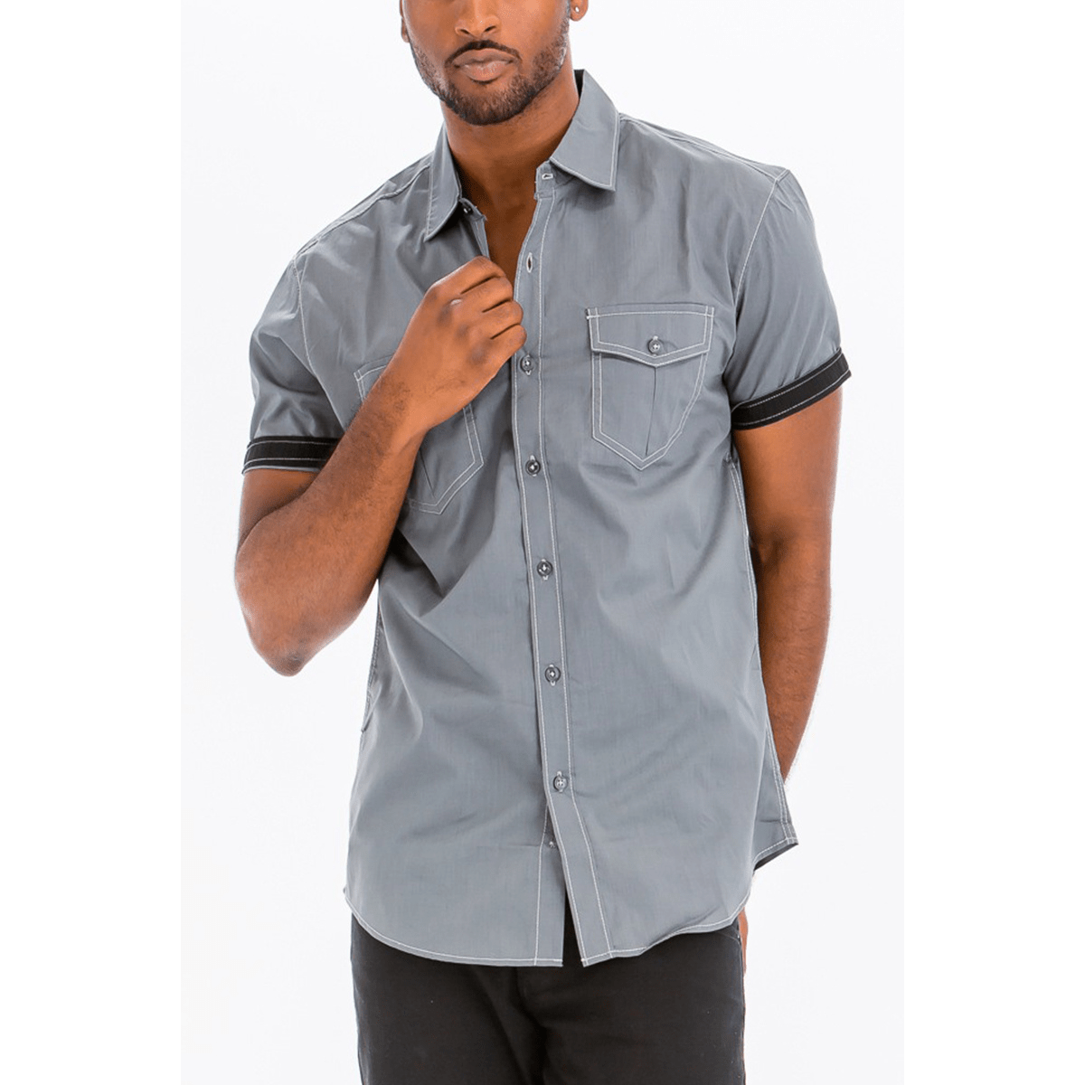 Outline Stitch Two Pocket Shirt