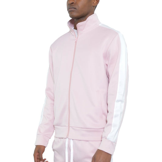 Pink Stripe Track Jacket