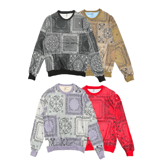 Paisley All Over Print Sweatshirt