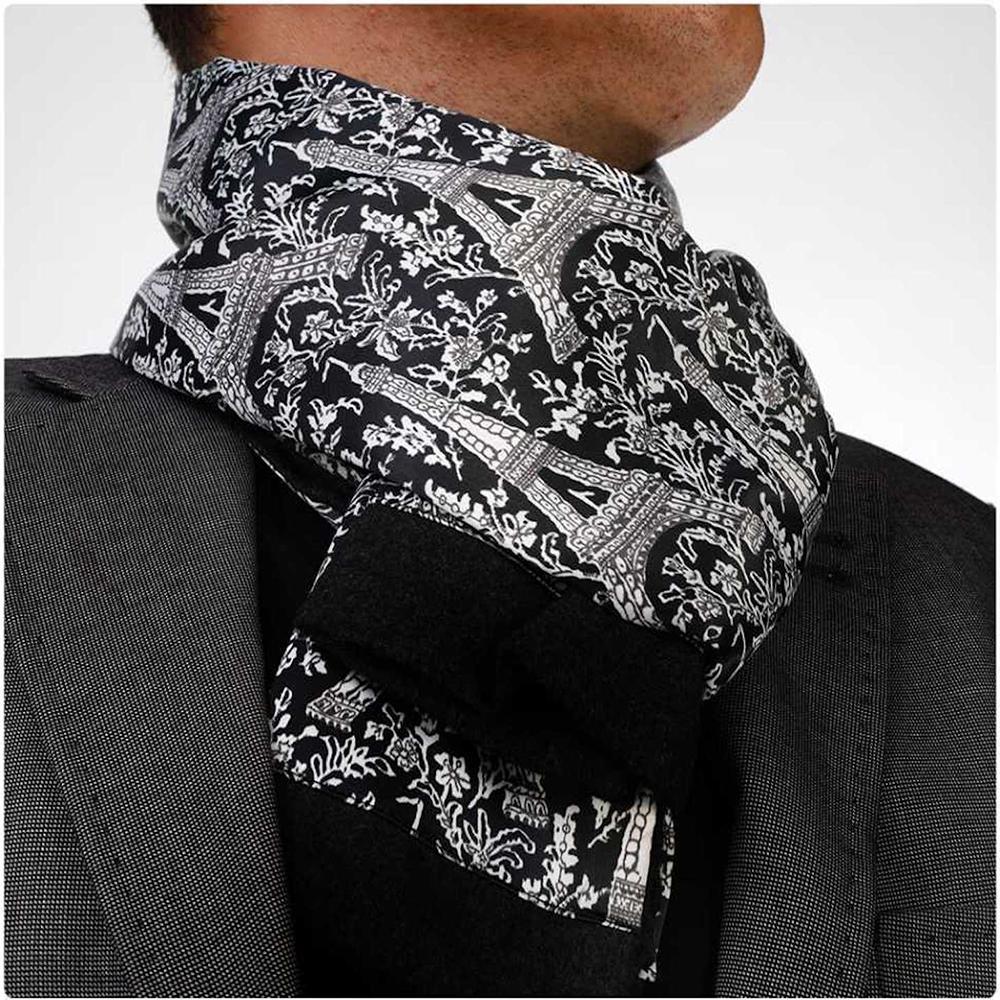 Paisley Silk Scarf for Men - Winter Designer Accessory