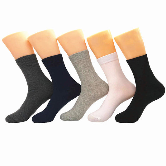 Premium Cotton Men's Dress Socks - Multicolor Set