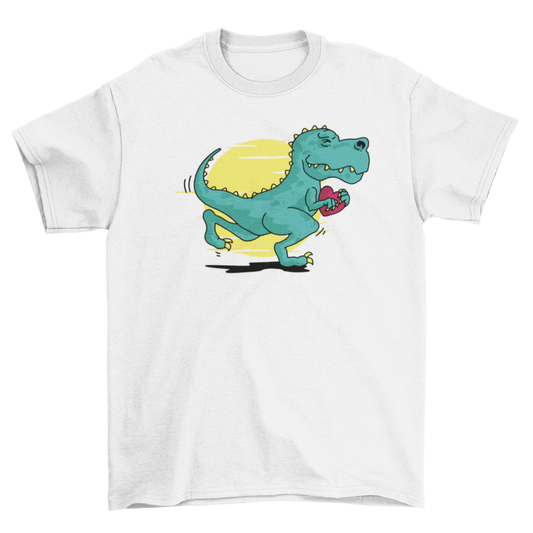 Running T-Rex Heart Tee