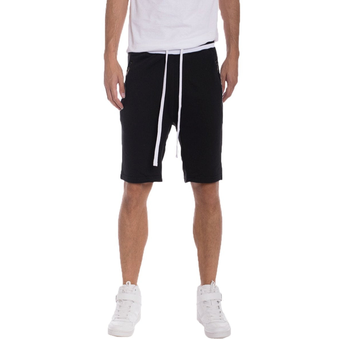 Black & White Brandon Terry Shorts