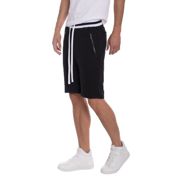 Black & White Brandon Terry Shorts