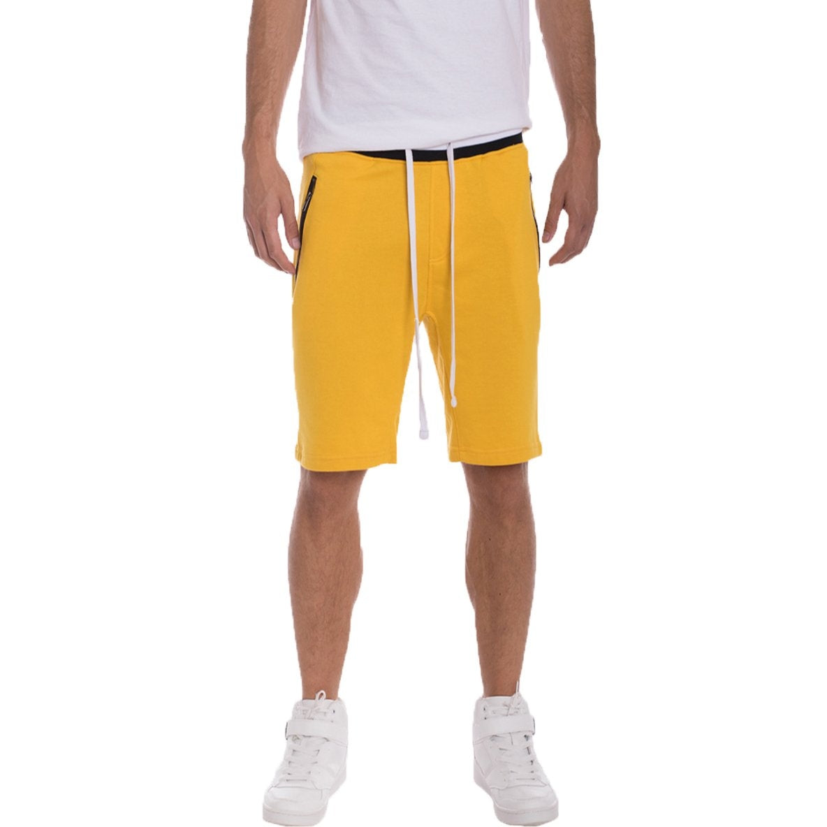 Yellow Terry Shorts