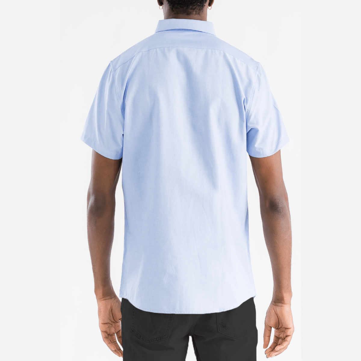 Sky Blue Signature Short Sleeve Button-Down