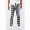 Slim Fit Plaid Trousers