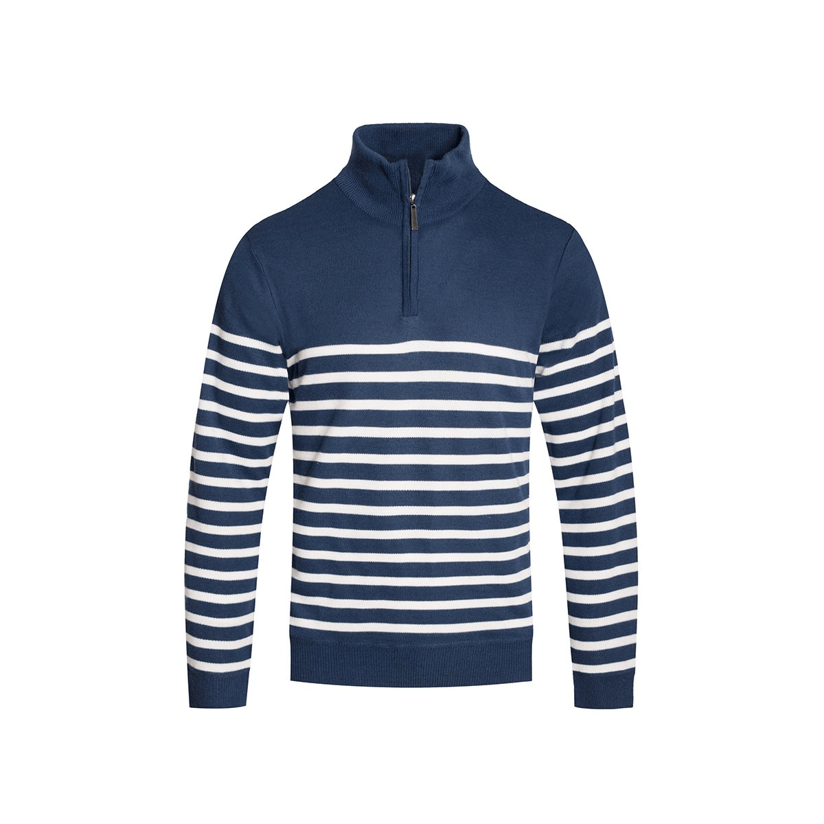 Stripe Quarter Zip Pullover