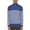 Stripe Quarter Zip Pullover