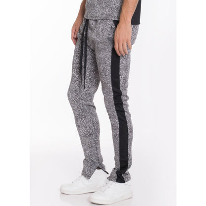 Black Elephant Print Pants