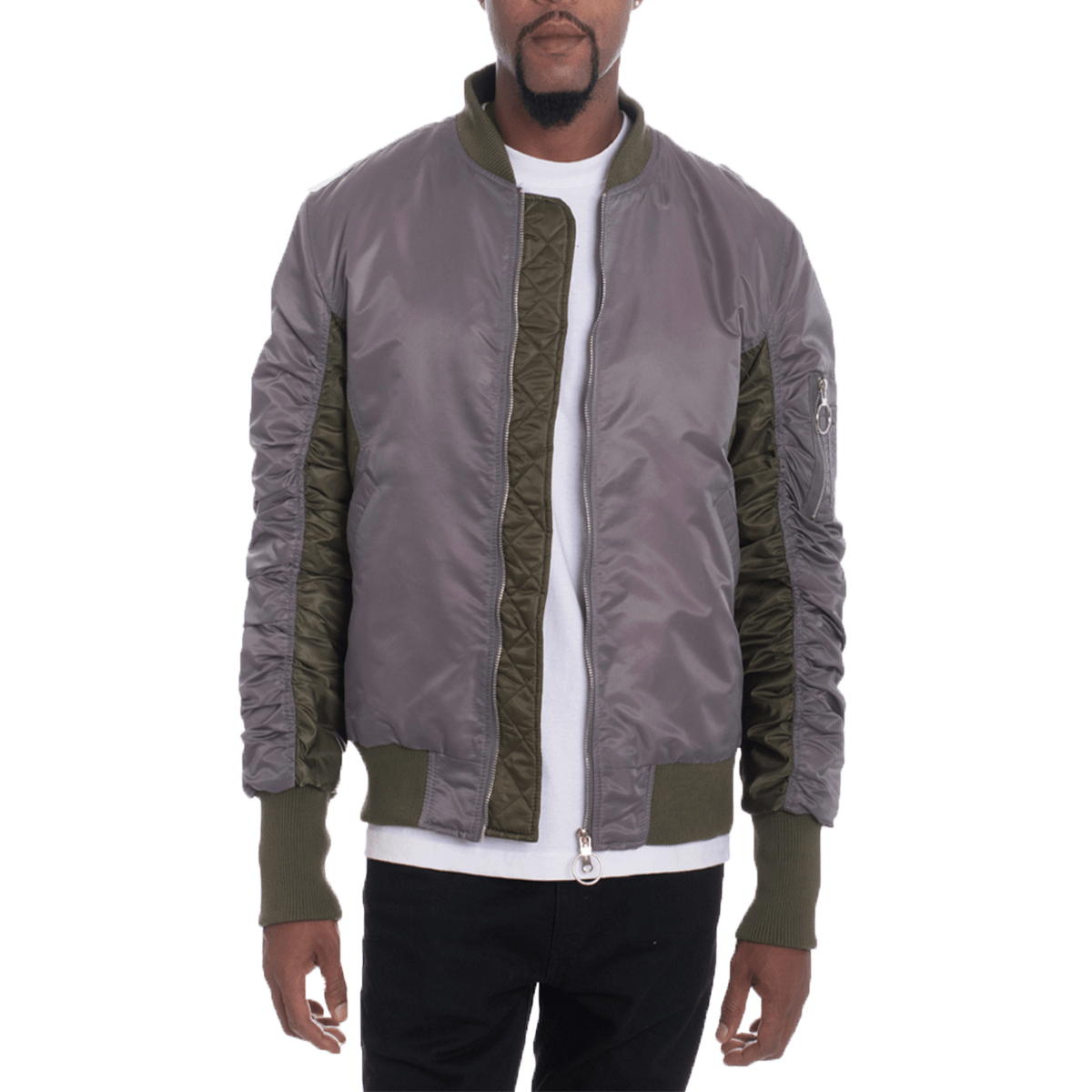 Two Tone Bomber Jacket