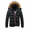 Two Tone Puffer Jacket with Removable Hood