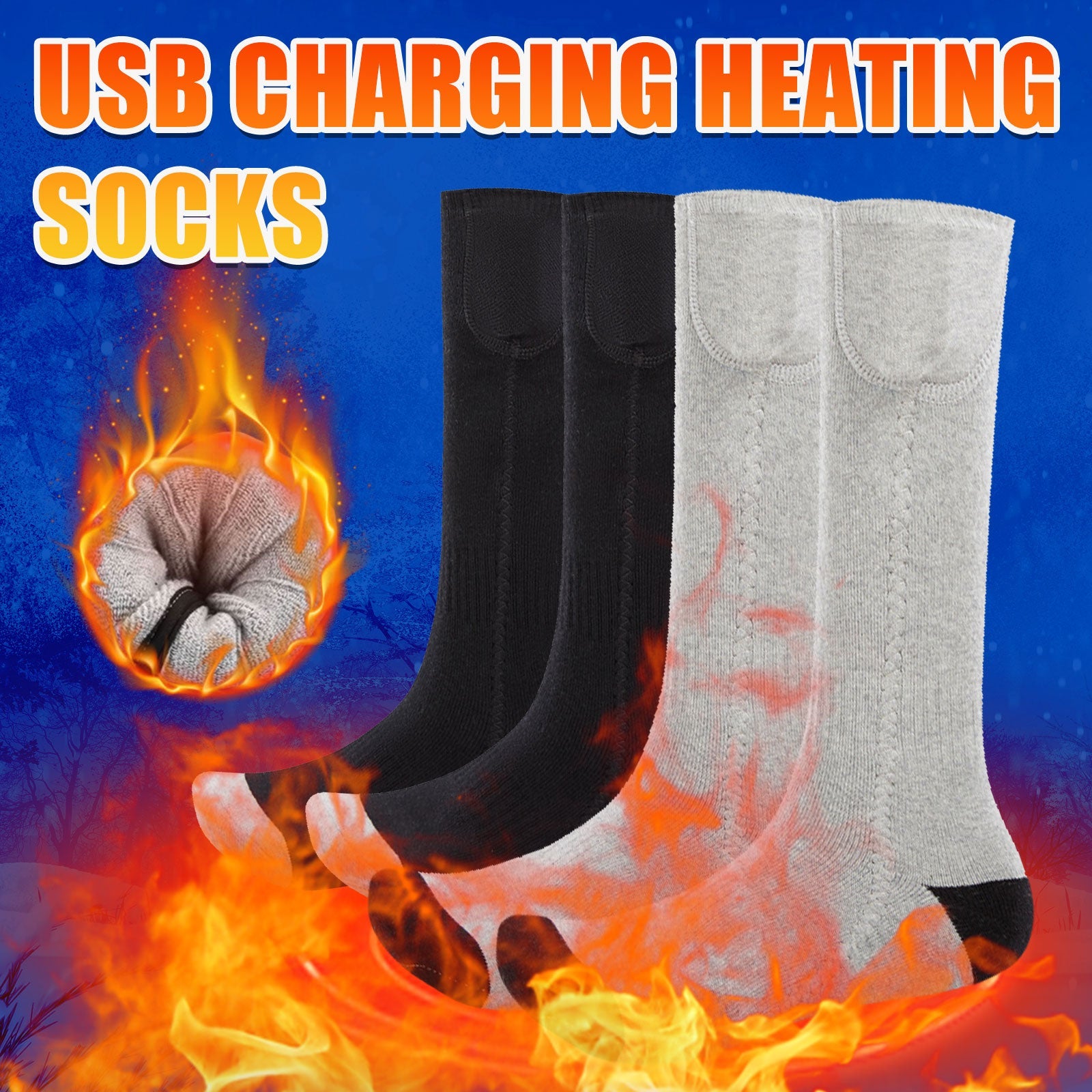 USB Heated Winter Socks