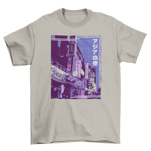 Vaporwave Asian Street Tee