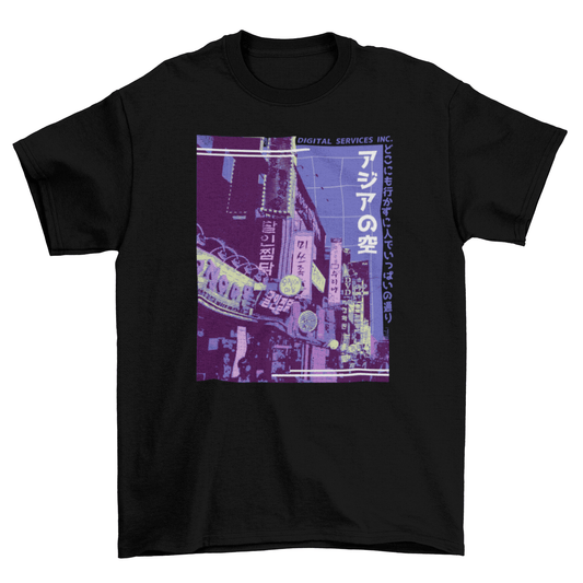 Vaporwave Asian Street Tee