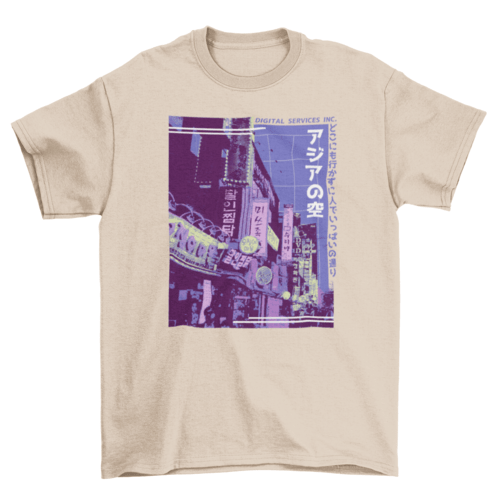 Vaporwave Asian Street Tee