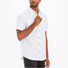 White Two-Pocket Button-Down Shirt