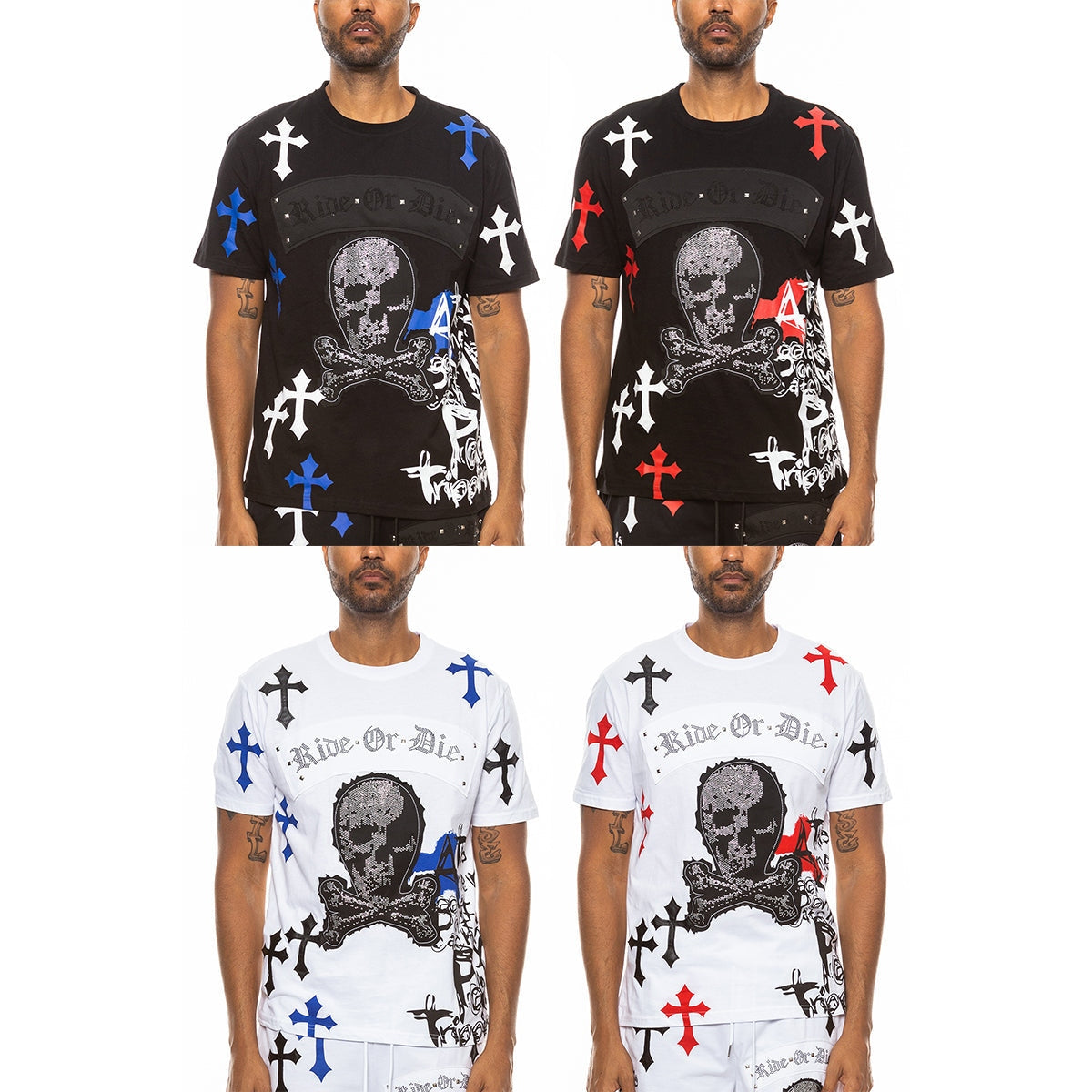 Chrome Skull Tee (4 Colors)