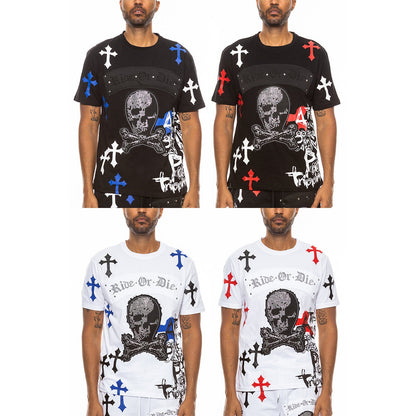 Chrome Skull Tee (4 Colors)