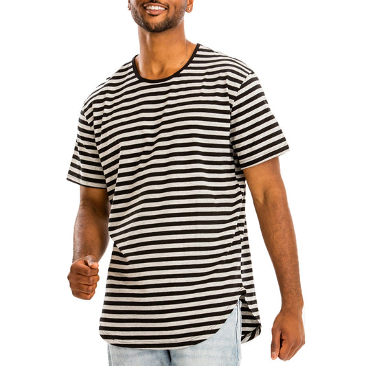 Edwin Black Striped Tee