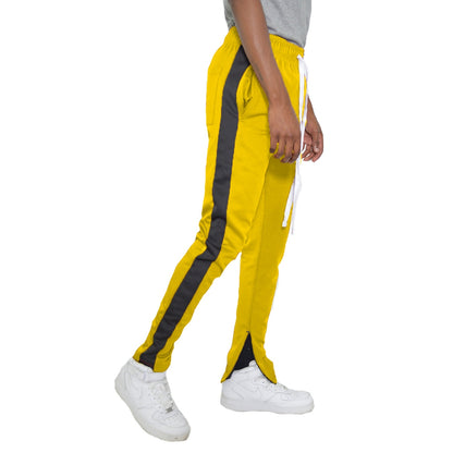 Yellow Slim Fit Track Pants