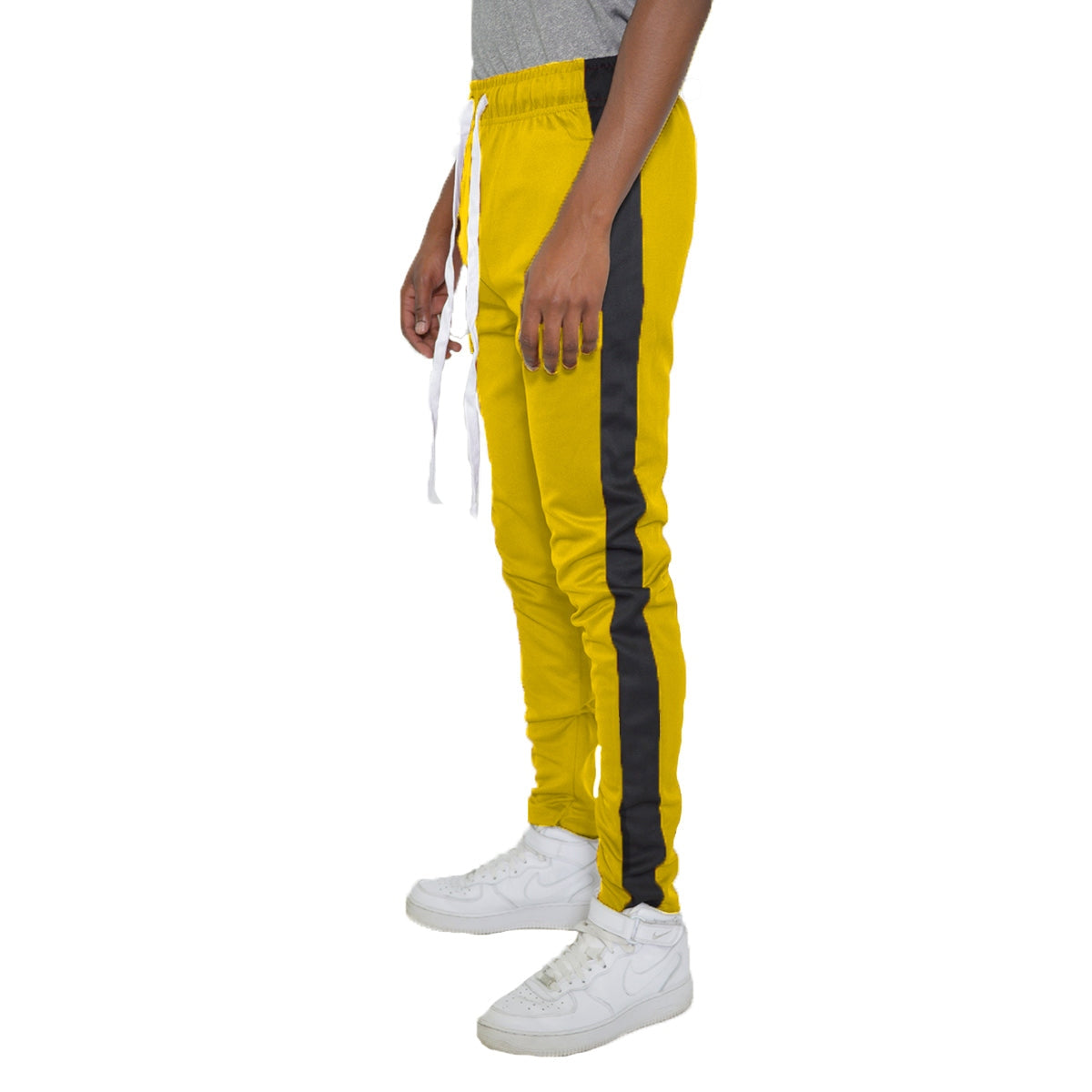 Yellow Slim Fit Track Pants