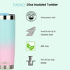 DRINCO®  20oz Insulated Tumbler w/Spill Proof Lid - Macaron